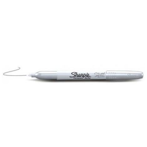 Marker permanentny Sharpie Metallic 1.0mm, Srebrny - 2